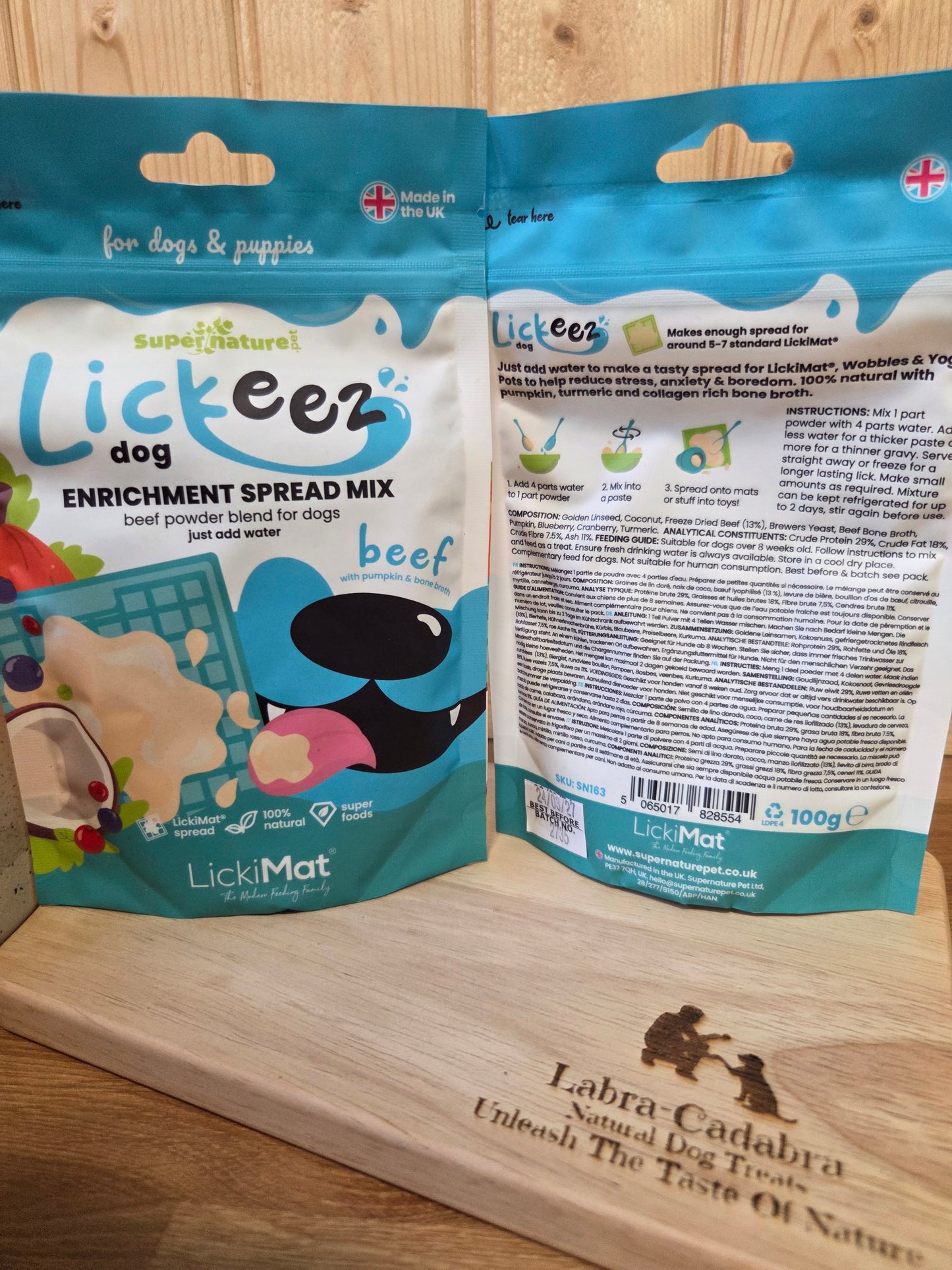 Lickeez Beef Enrichment Spread Mix