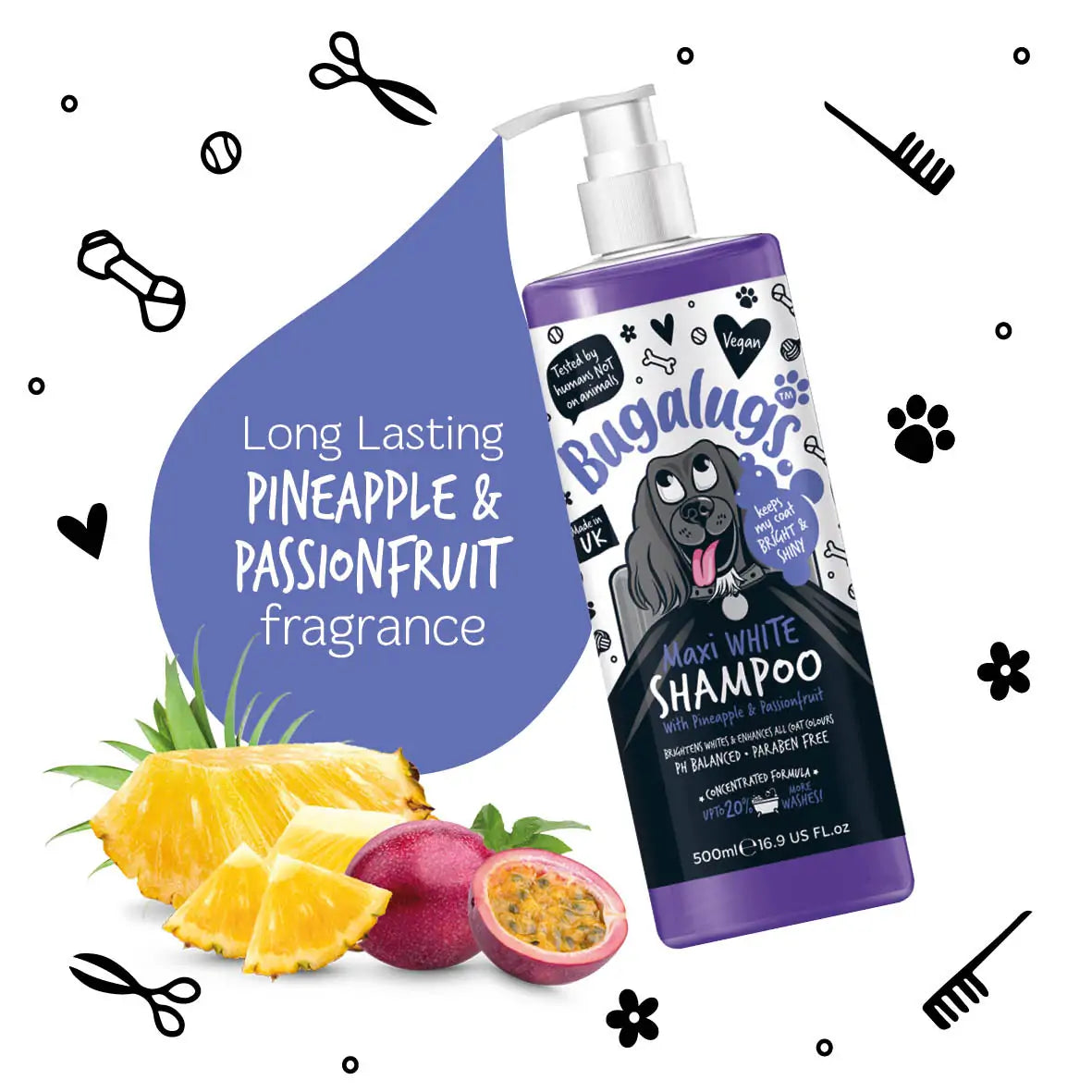 Bugalugs Maxi White Shampoo
