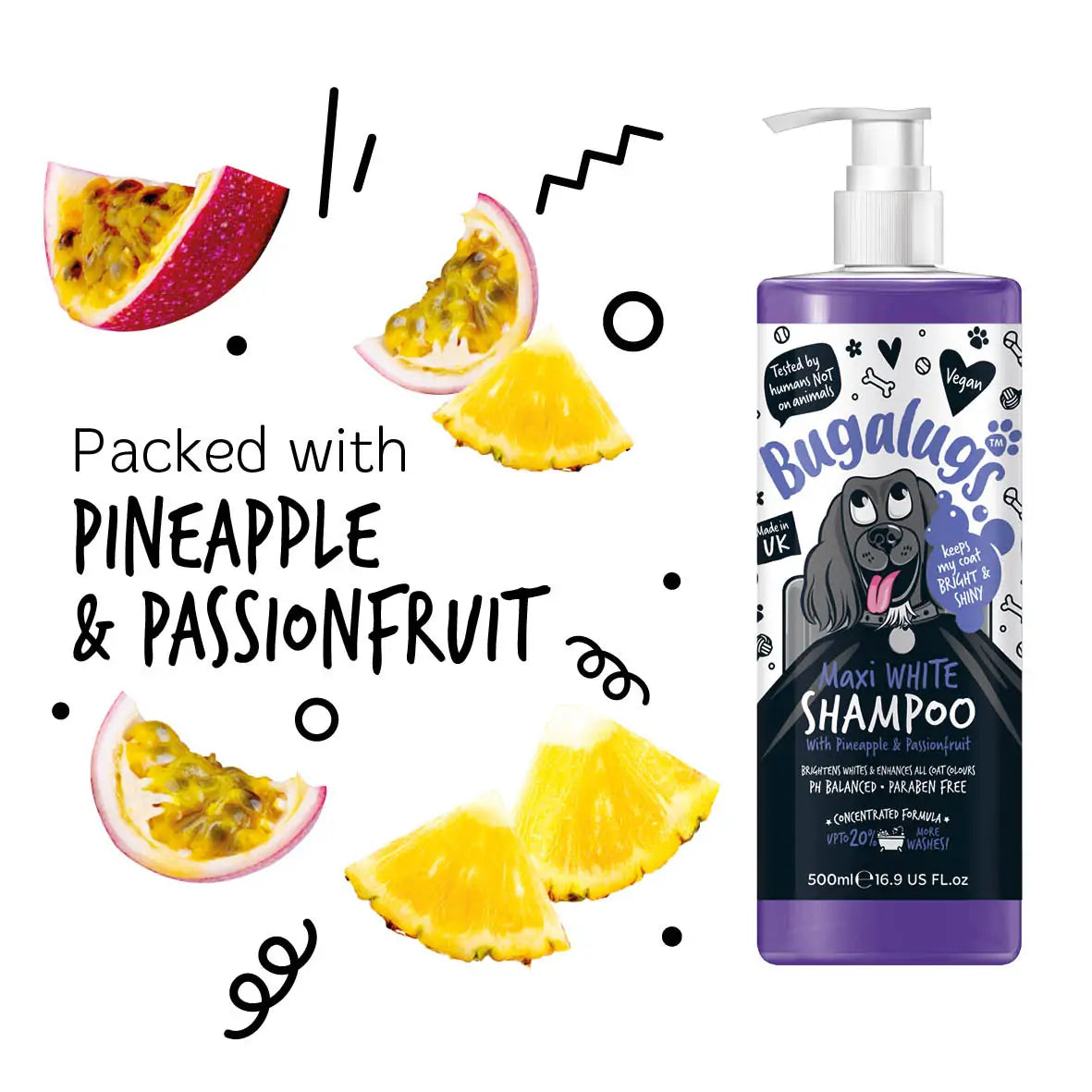 Bugalugs Maxi White Shampoo