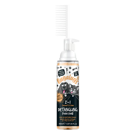 Coconut & Lime 2-in-1 Detangling Foam Comb for Dogs & Cats