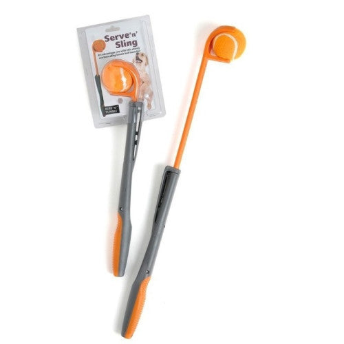 Ruff-n-Tumble Serve-n-Sling Retractable Ball Thrower