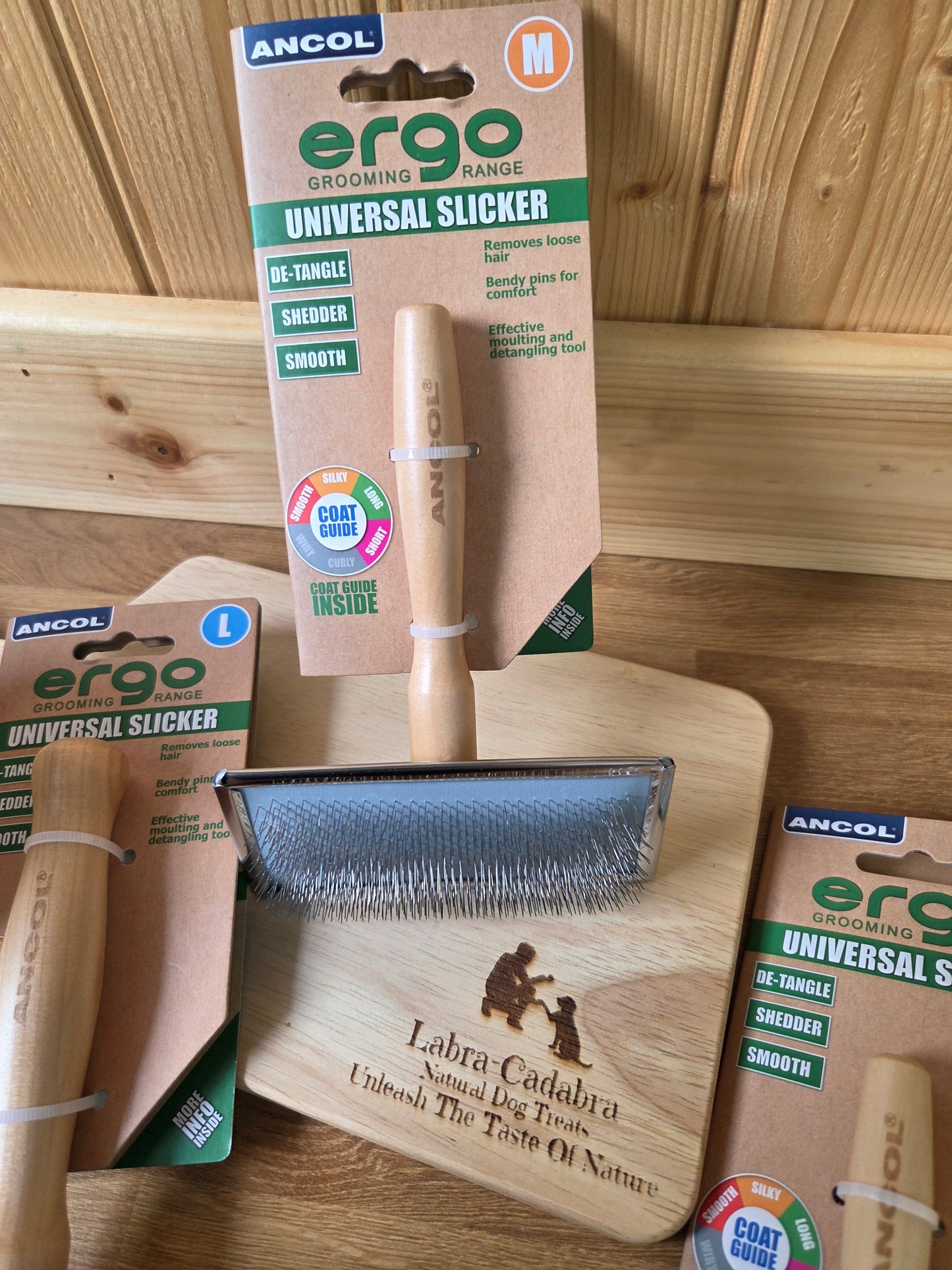 Ancol Wood Handle Slicker