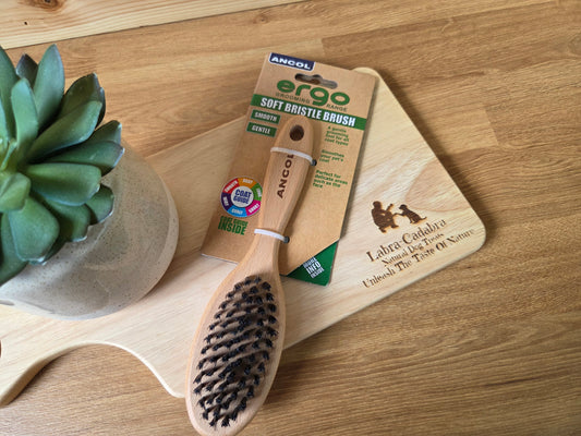 Ancol Wood Handle Soft Bristle Brush