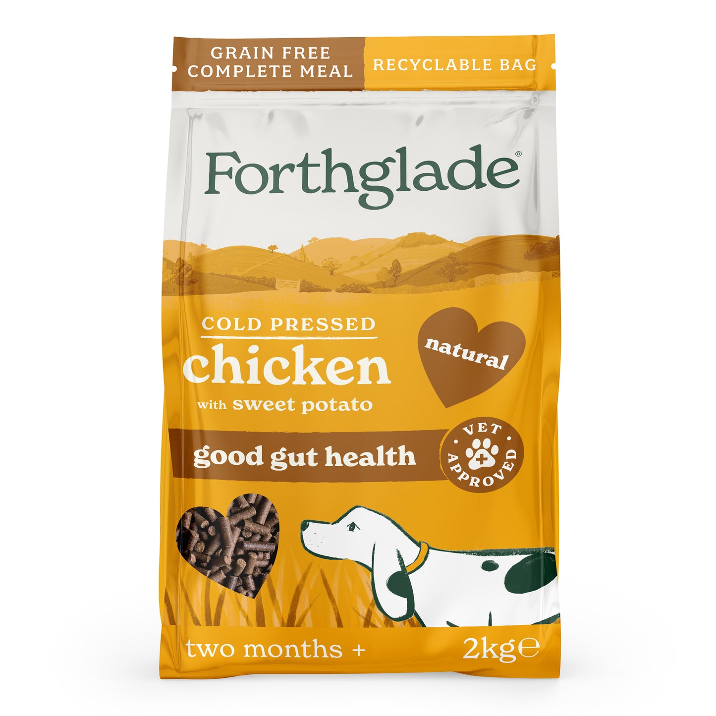 Forthglade Cold pressed chicken dry dog food 2kg
